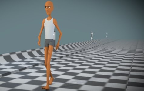 Blender character 03 - walkcycle preview image 1